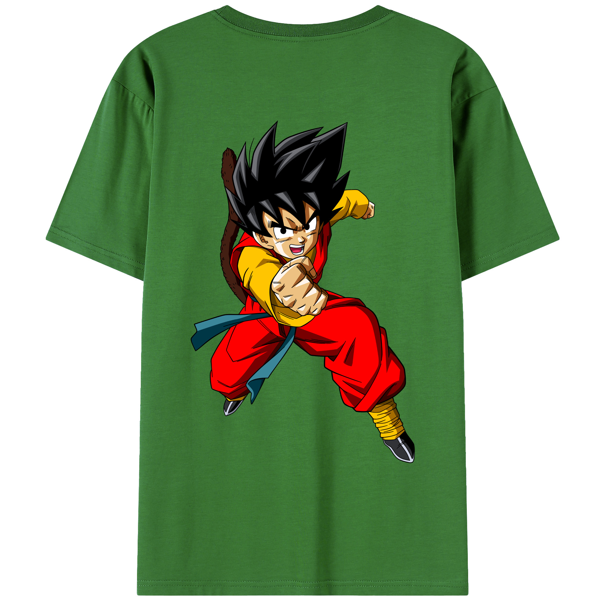 （画像用） ドラゴンボール 孫悟空（そん ごくう）Son Goku カカロット DRAGON BALL Kakarotto レディース半袖Tシャツ(バックプリント)